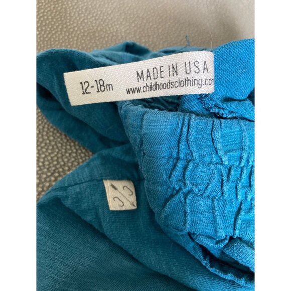 Childhoods Turquoise Gusset Pants 12/18M VGUC - Picture 4 of 4
